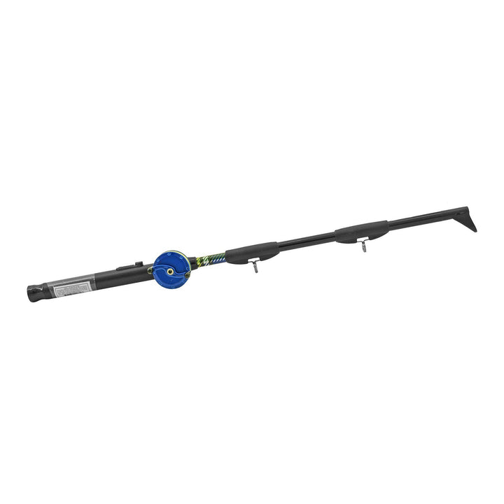Angies Boutique Fishing Rod Pole BBQ Lighter — novelty fishing-pole-shaped long-reach butane lighter, alternate angle
