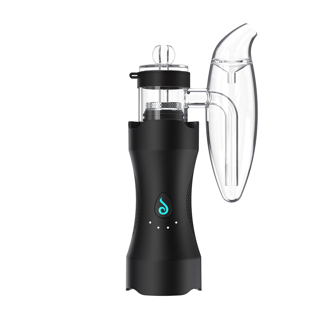 Dr. Dabber XS Concentrate Vaporizer - Portable E-Rig with spill-proof bubbler and precision heating in sleek black design.