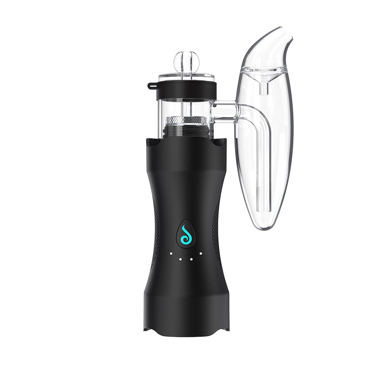 Dr. Dabber XS Concentrate Vaporizer - Portable E-Rig with spill-proof bubbler and precision heating in sleek black design.