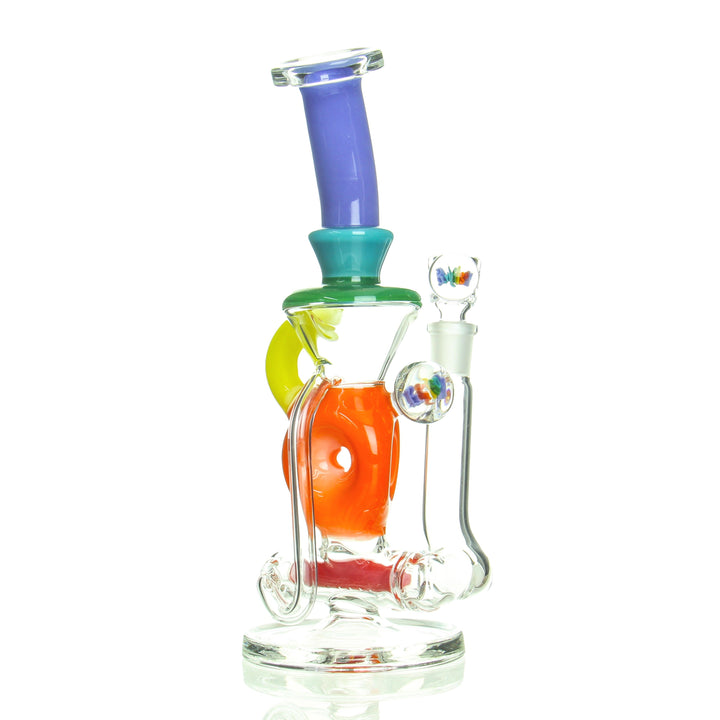 Ben Wilson Triple Donut Inline Recycler Rainbow - alternate view