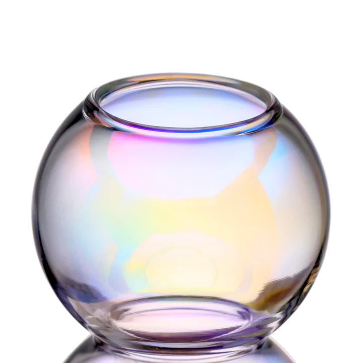 Close-up of the BigFun! 10 inch Bubble Bong mouthpiece showing the borosilicate opening