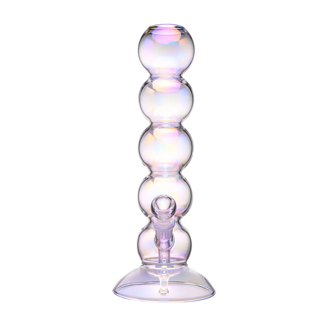Front view of the BigFun! 13 inch Bubble Bong showing the full five-bubble stack above the 5-inch base