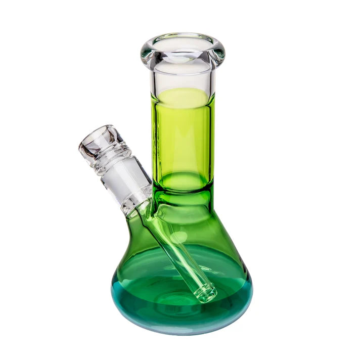 BigFun! 8" Tricolor Bong in Canopy from the back left, showing how the gradient wraps the full circumference
