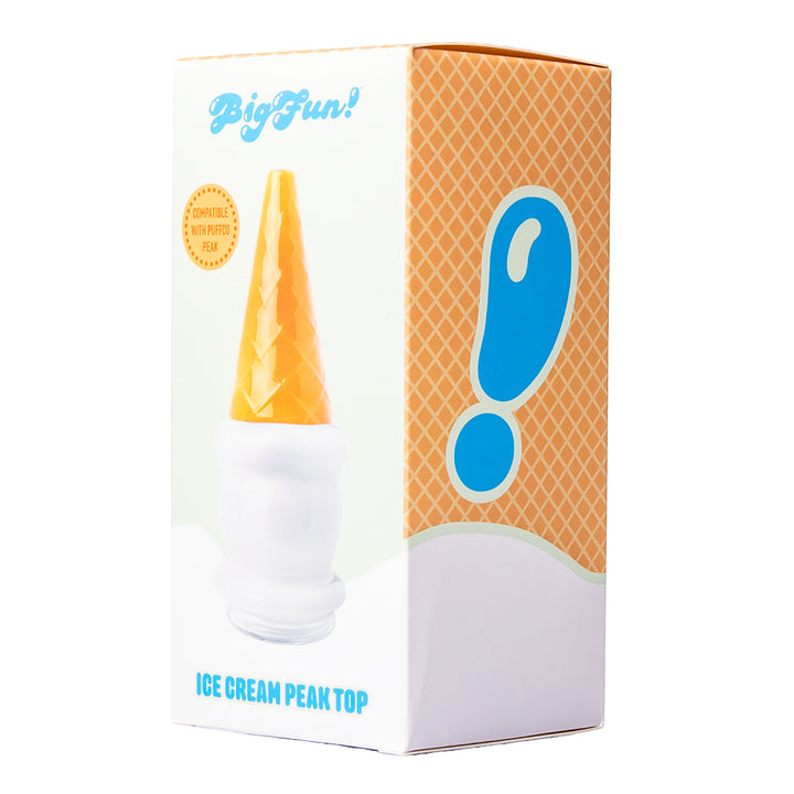 Front of the BigFun! Ice Cream Peak Top retail box with BigFun! branding, shown with the Vanilla colorway
