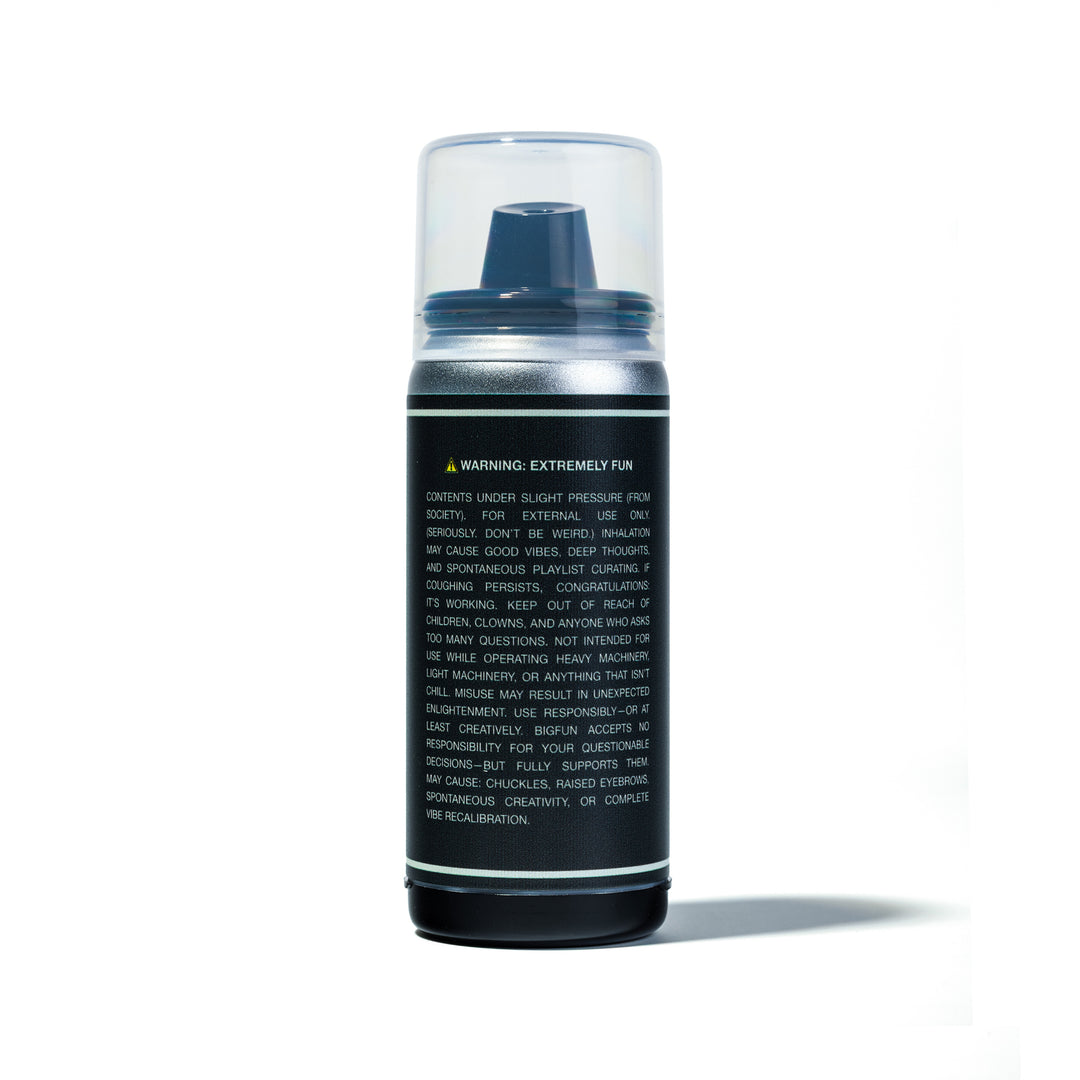 BigFun! Blinksy spray-can 510 battery, back view of the can