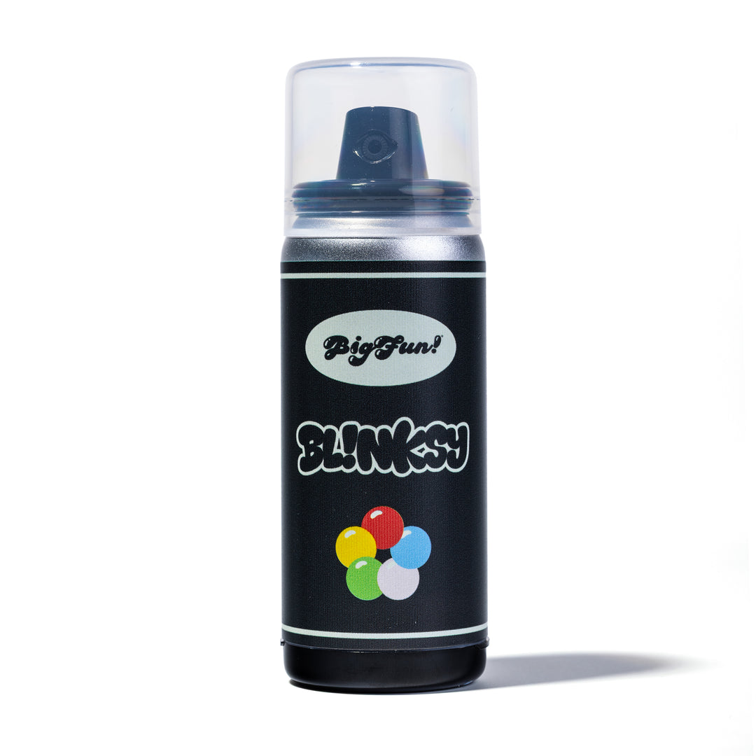 BigFun! Blinksy 510 cart battery in Black, front view of the mini spray-paint can body with the BigFun and Blinksy labels