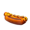 BigFun! Glizzy Hand Pipe – Handcrafted Borosilicate Hot Dog Pipe, 14mm Bowl