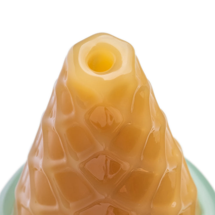Mouthpiece of the BigFun! Ice Cream Pivot Top glass attachment for the Puffco Pivot