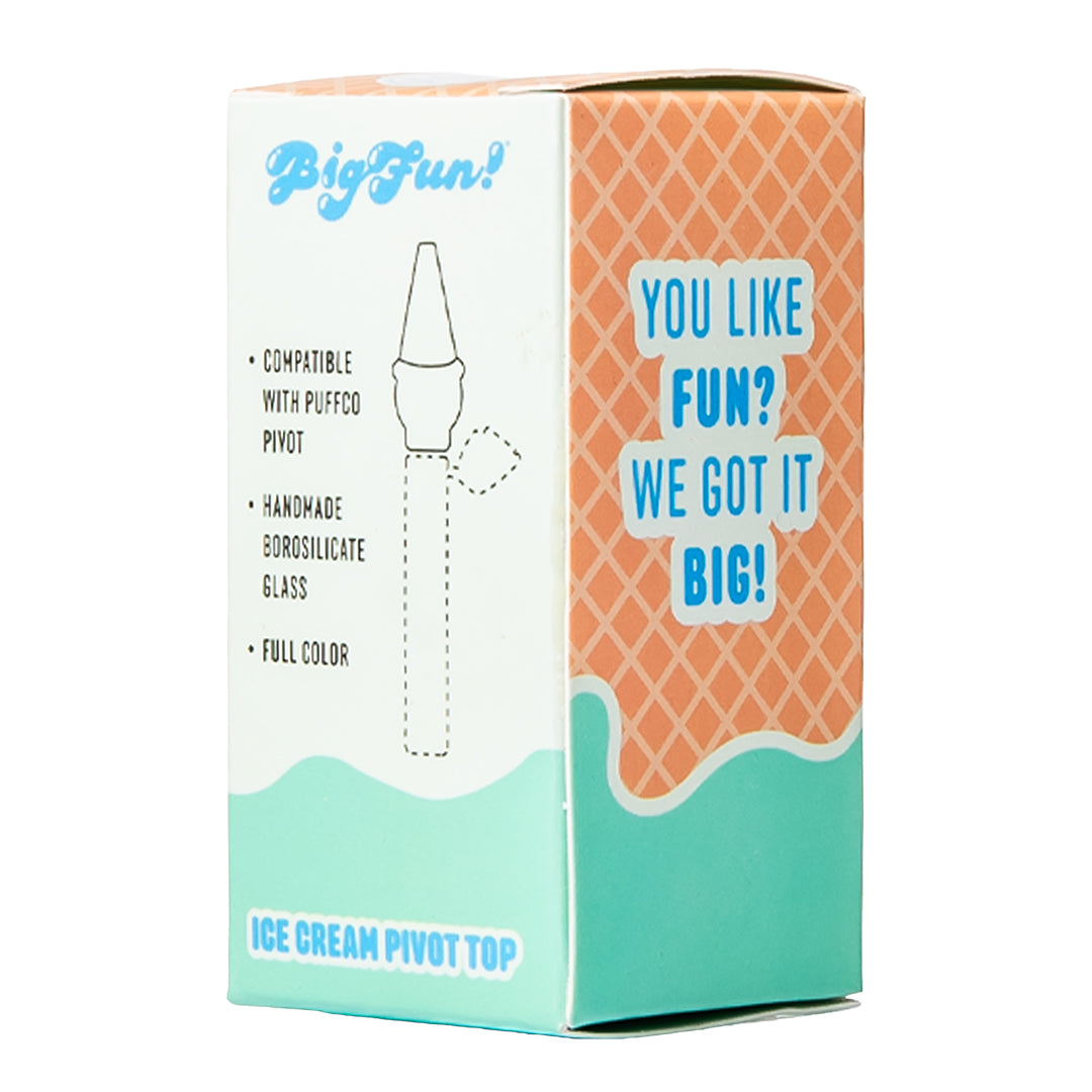 Back of the BigFun! Ice Cream Pivot Top retail box showing product details