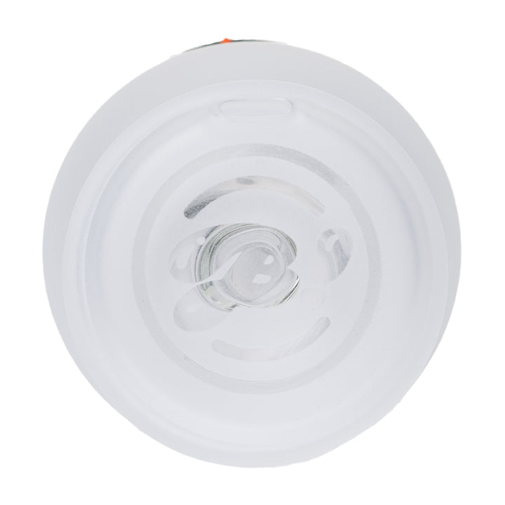 bigfun puffco peak big frosty glass top bottom view showing ground joint and airflow opening