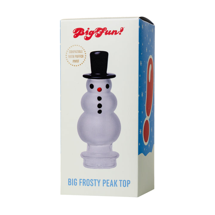 bigfun puffco peak big frosty snowman top retail box front with official bigfun packaging