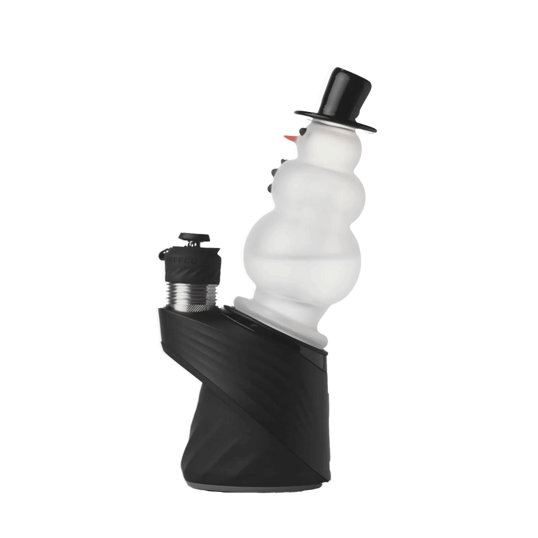 bigfun big frosty puffco peak top bubbling with water gif showing real time filtration and smooth vapor pull