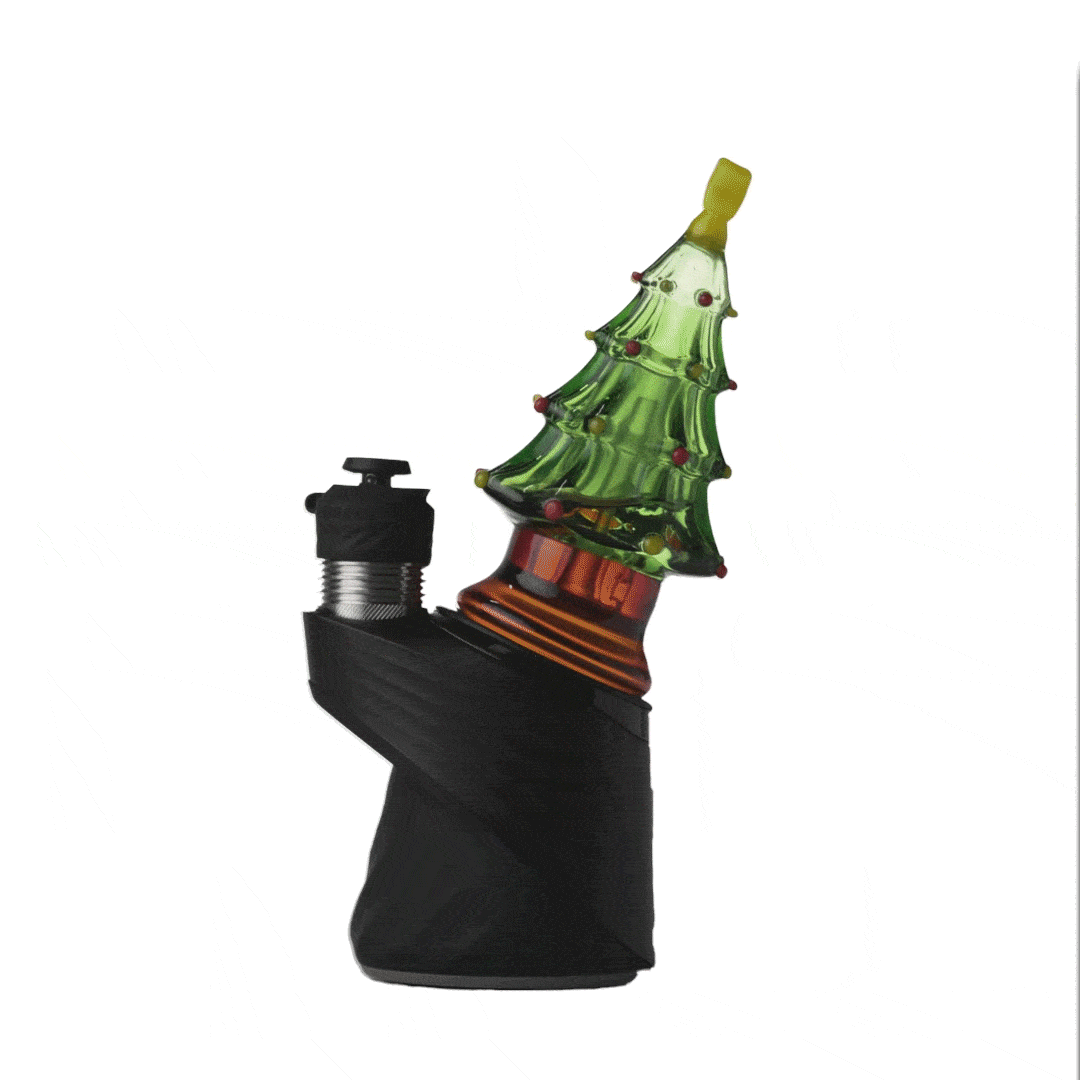 bigfun big x puffco peak top bubbling with water gif demonstrating active filtration and smooth airflow