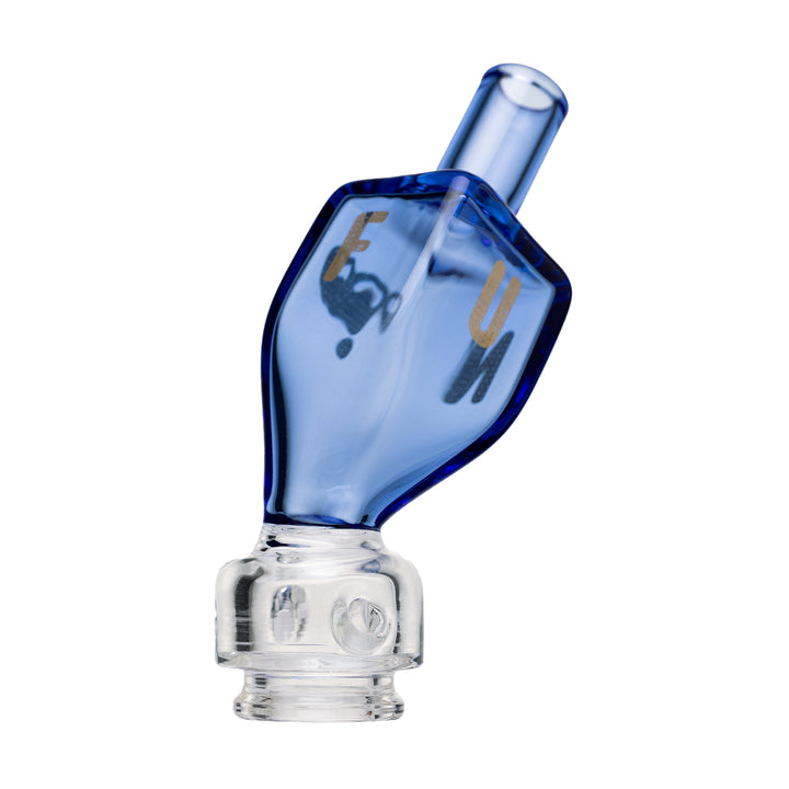 bigfun drei pivot top angled view emphasizing unique dreidel silhouette and smooth mouthpiece