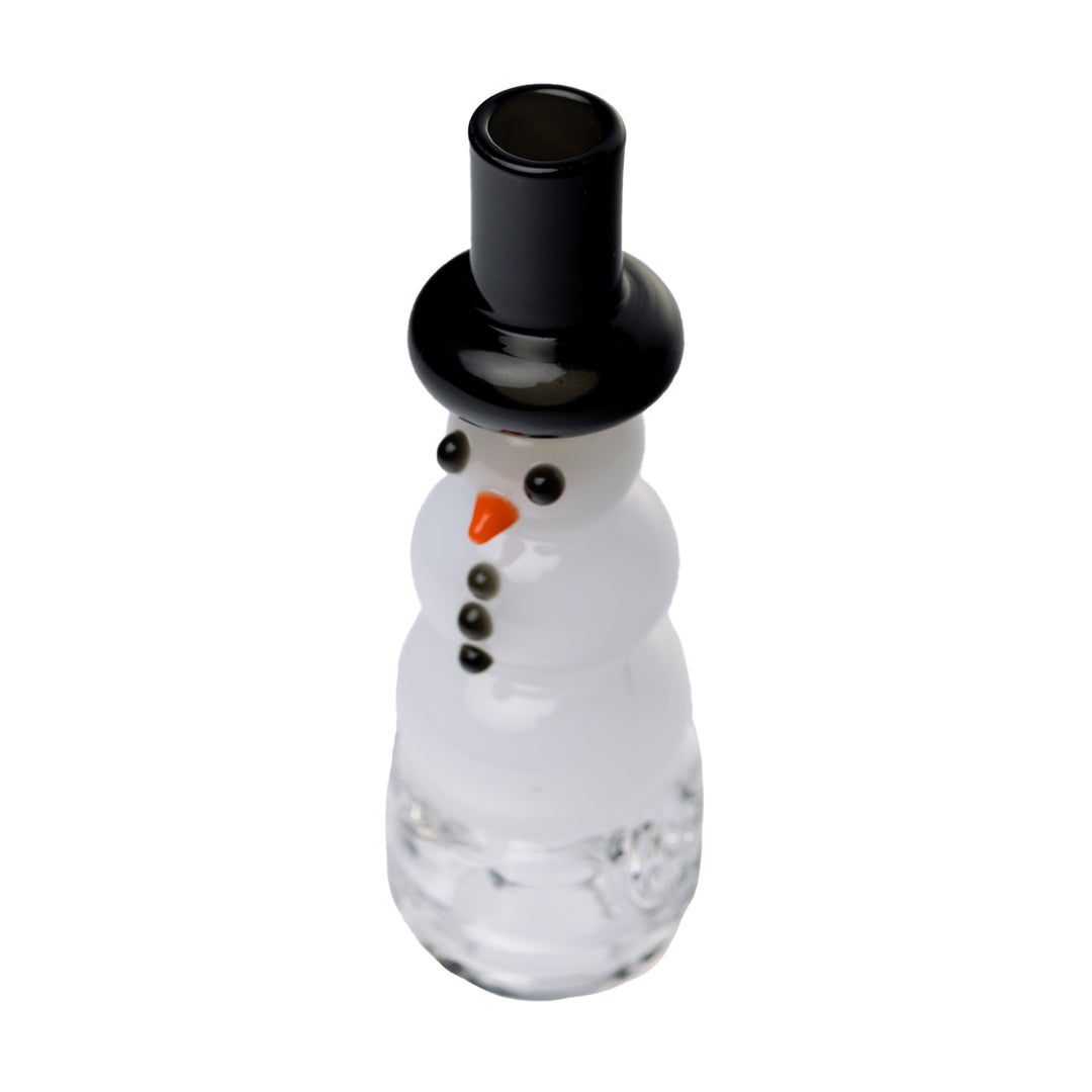 bigfun puffco pivot lil frosty glass top bottom view showing precision joint and airflow opening