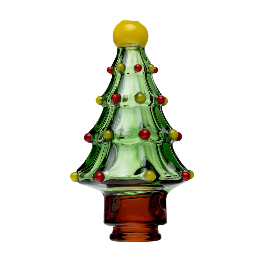 bigfun lil x pivot top angled view emphasizing festive christmas tree silhouette and smooth mouthpiece