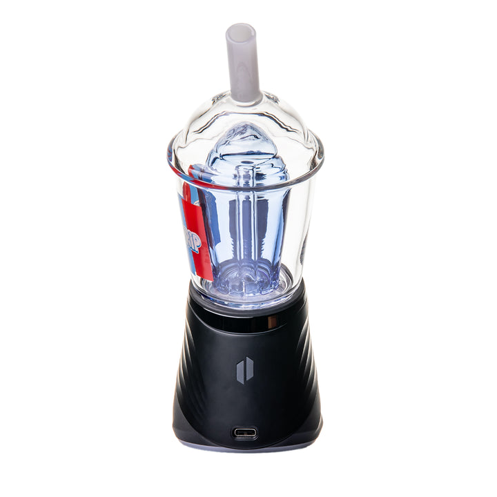 BigFun! Sip N Rip Peak Top mounted on a Puffco Peak seen from the back — device sold separately and not included