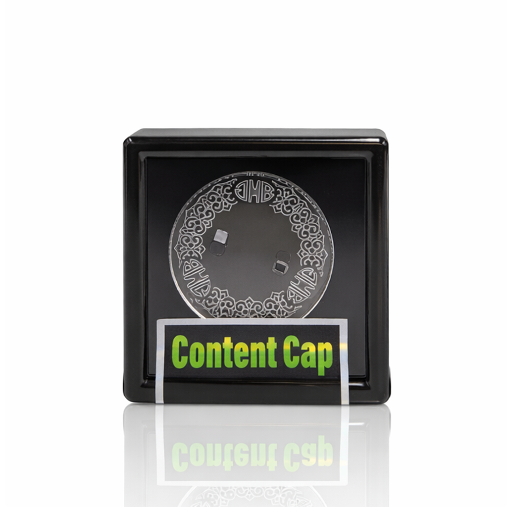 Black Market Glass Content Cap spinner carb cap, borosilicate glass