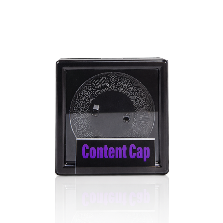 Black Market Glass Content Cap spinner carb cap, alternate view
