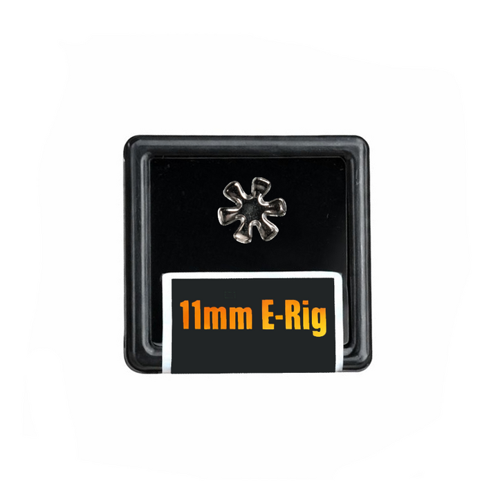 Black Market Quartz Flake spinner insert 11mm 6-blade, enhanced airflow for Focus V Carta and compatible e-rig atomizers