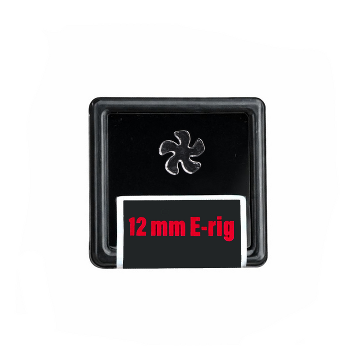 Black Market Quartz Flake spinner insert 12mm 5-blade, for Puffco Peak-style e-rig chambers and controlled heat distribution