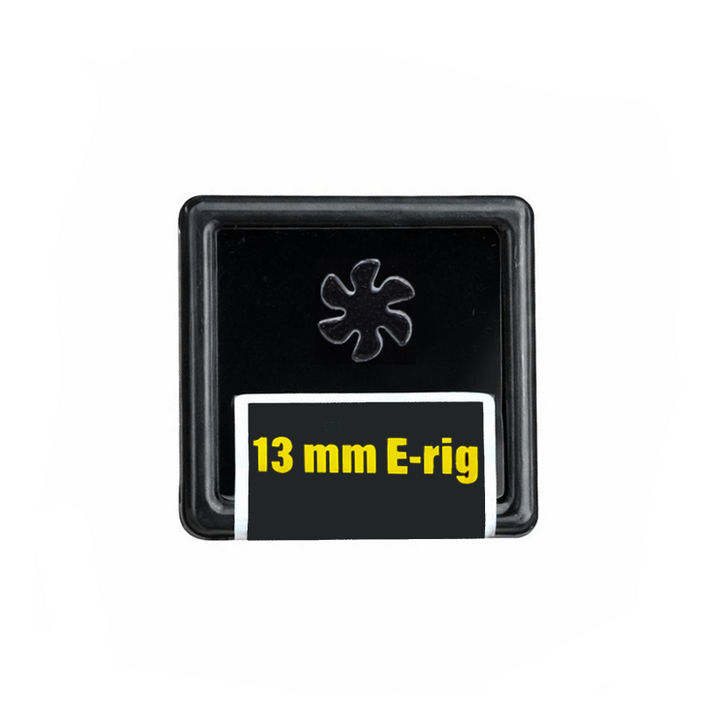 Black Market Quartz Flake spinner insert 13mm 6-blade, high-efficiency insert for large e-rig atomizers and stronger vapor output