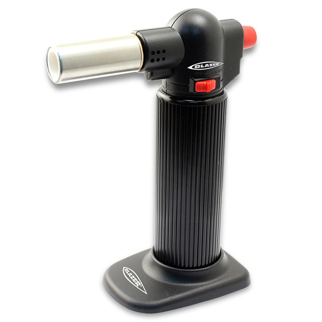 Blazer Big Buddy Torch Black – 2500°F refillable butane torch with adjustable flame