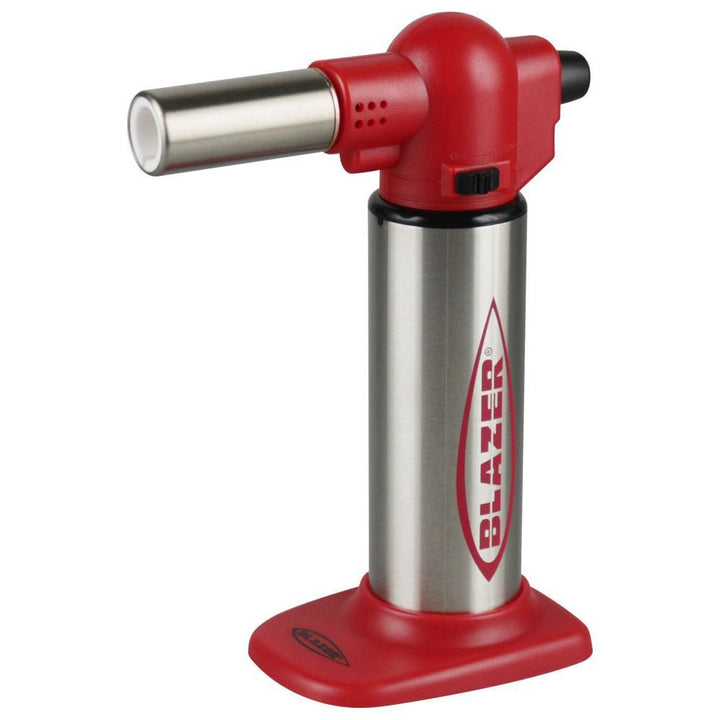Blazer Big Buddy Red Torch – 2500°F refillable butane torch with adjustable flame