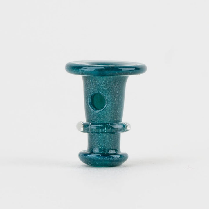 Empire Glassworks Puffco New Peak and Proxy glass joystick cap in Blue Lagoon