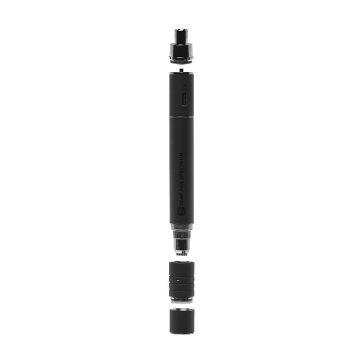 Boundless Technology Terp Pen Spectrum — Black colorway, exploded view