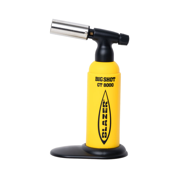 Blazer Big Shot GT8000 Torch – Yellow - professional refillable butane torch with 2500°F flame
