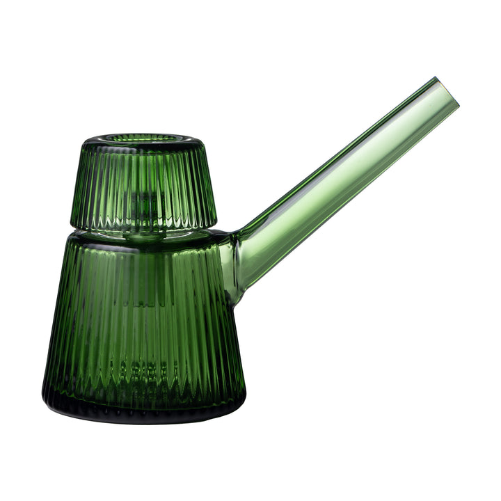 NWTN Deco Bubbler glass Art Deco design emerald