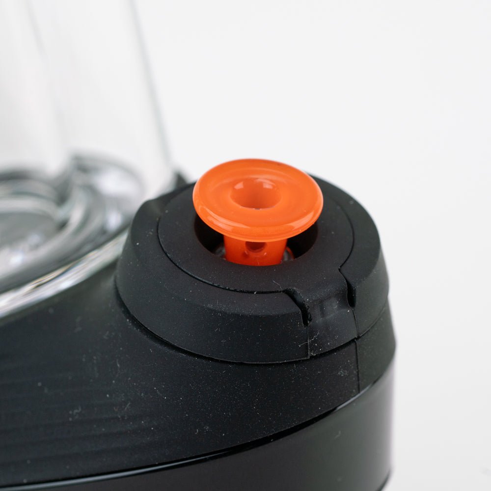 Empire Glassworks Puffco New Peak and Proxy glass joystick cap in Orange, view 3