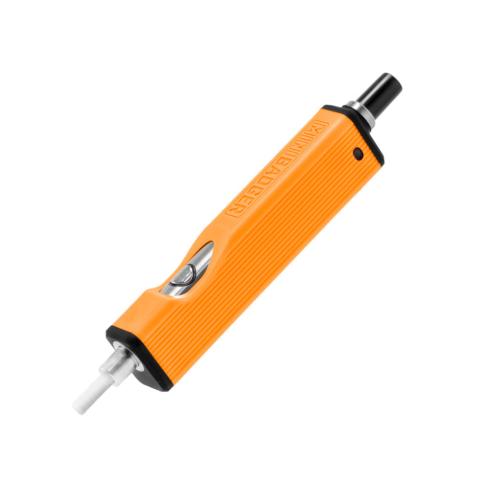 Huni Badger Mini - Electric Nectar Collector in orange with compact design, ceramic tip, and 650mAh battery for discreet vaping sessions.