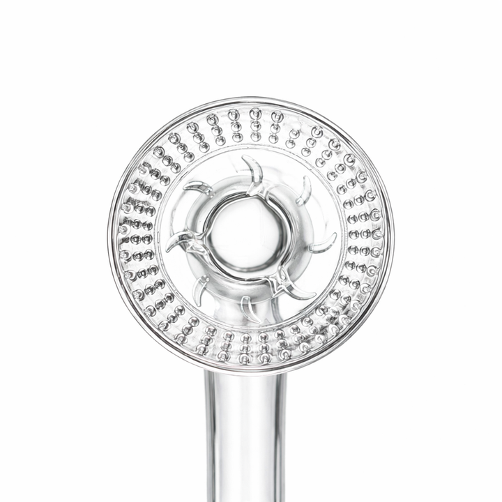 Campfire Quartz Blurper Hybrid v2 Base showcasing airflow grooves and conduction holes on dish