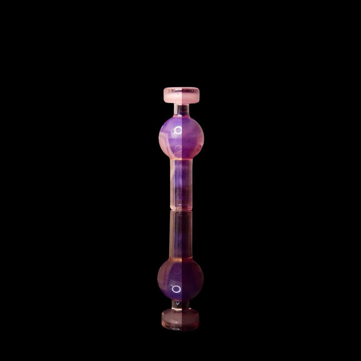 Campfire Quartz Marble Plug for 30mm Quartz Tower Banger CFL Pink, transition view