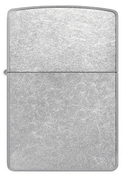 Zippo - Classic Street Chrome lighter featuring a rugged, brushed chrome finish. A windproof, refillable accessory ideal for everyday use or gifting.