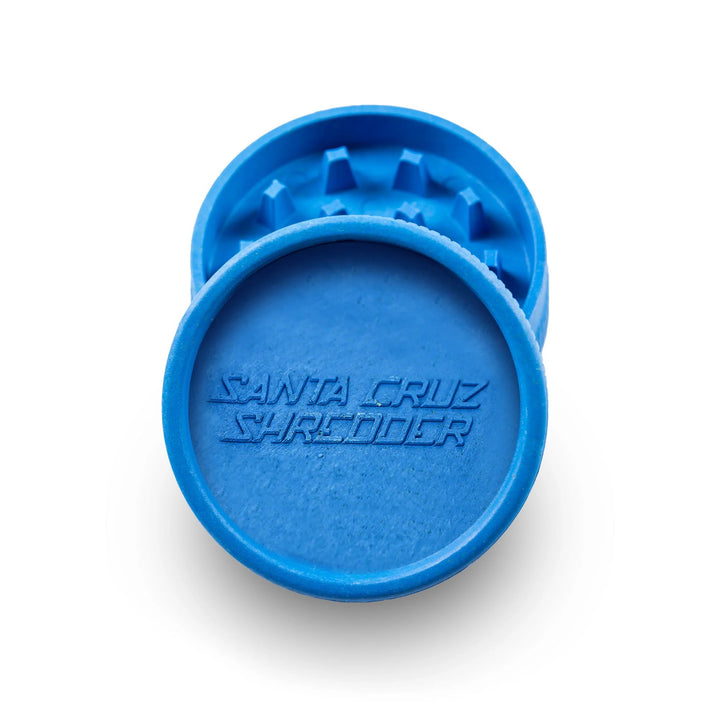 Santa Cruz Shredder 2 Piece Large Hemp Grinder in Blue – Natural Fiber Composite Grinder
