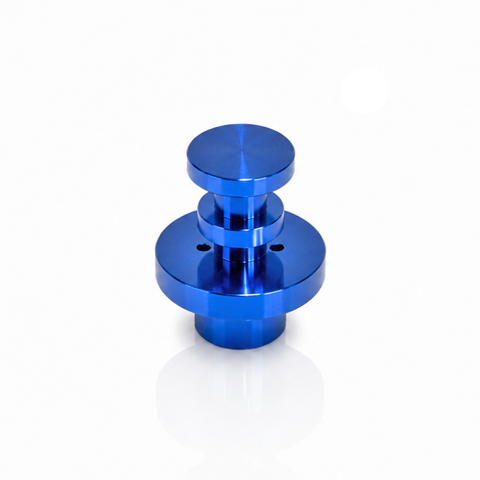Cloud Vortex Spinner Cap for Dr. Dabber Switch Go in Naco Blue with regular airflow — magnetic pearl-spinning carb cap, hands-free No Carb design (Switch Go device sold separately)