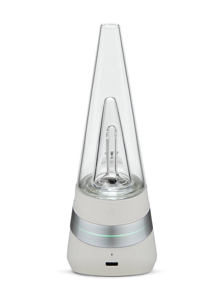 Puffco Peak Cloud – rear view with matte base and airflow slit visible.