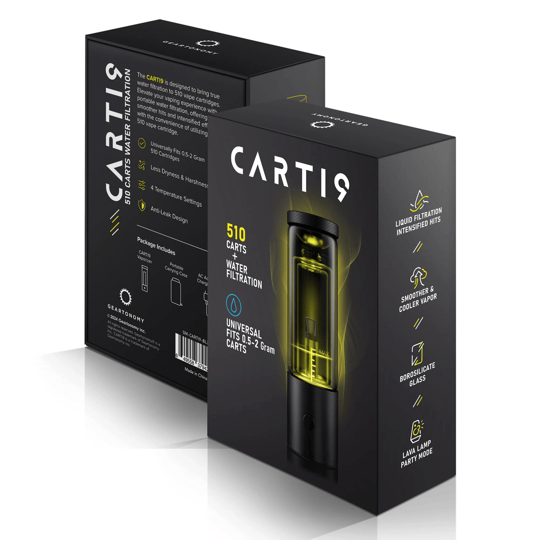 Cloudious9 CARTI9 510 battery variable voltage settings box front and back