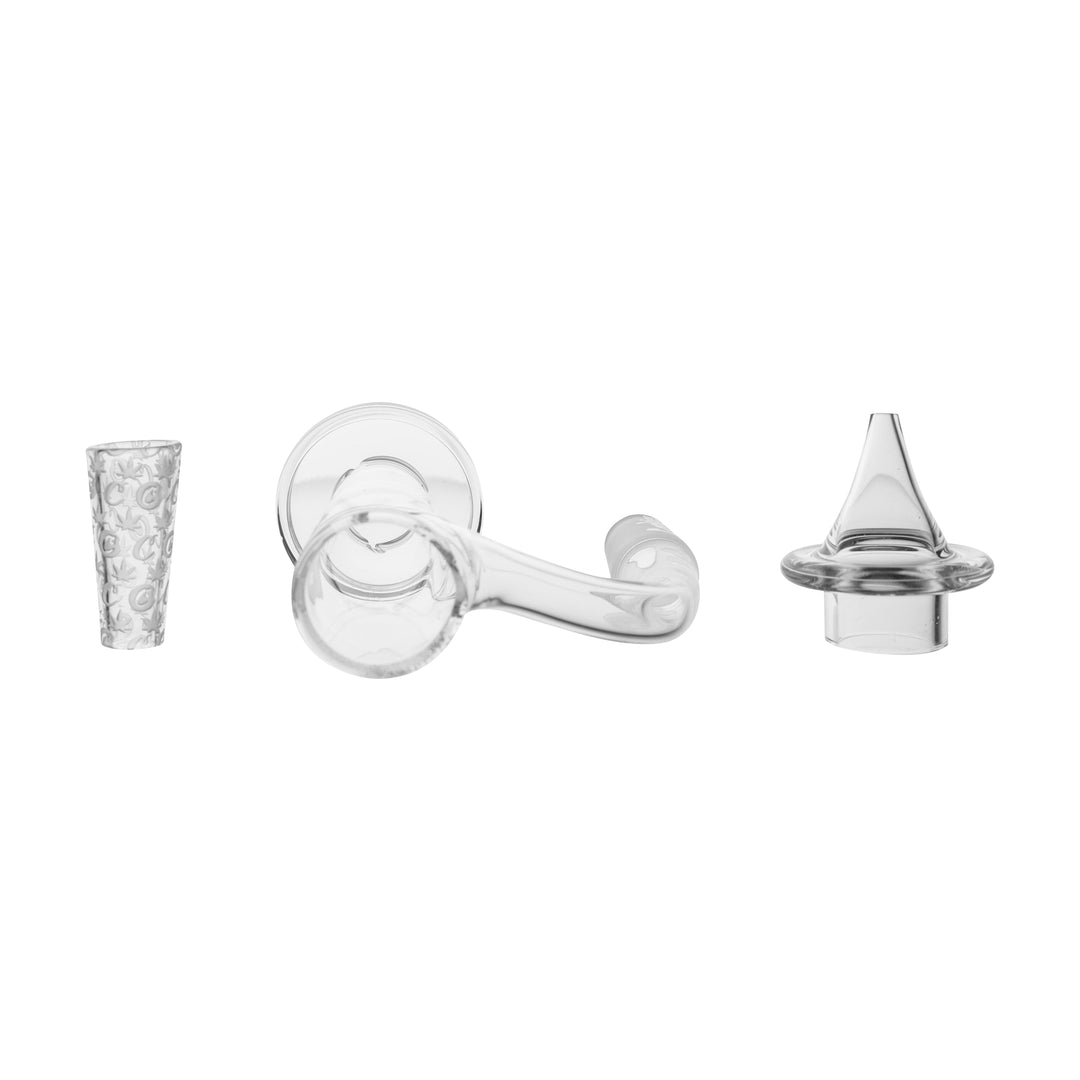 Cookies SF Drip Banger — quartz banger with 14mm male 90deg joint, angled view