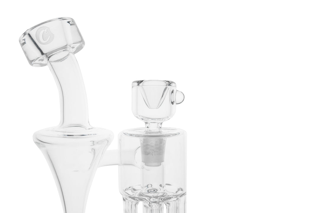 Cookies SF Flowcycler — recycler dab rig with Cookies branding, back view