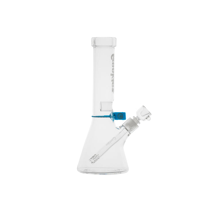 Cookies SF Original Beaker — White colorway beaker water pipe, side profile