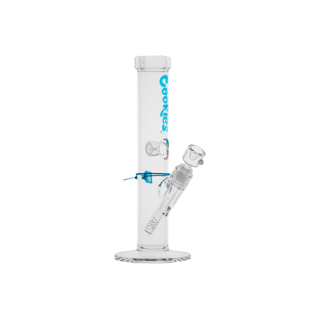 Cookies SF Original Straight — Blue colorway straight tube water pipe, hero shot