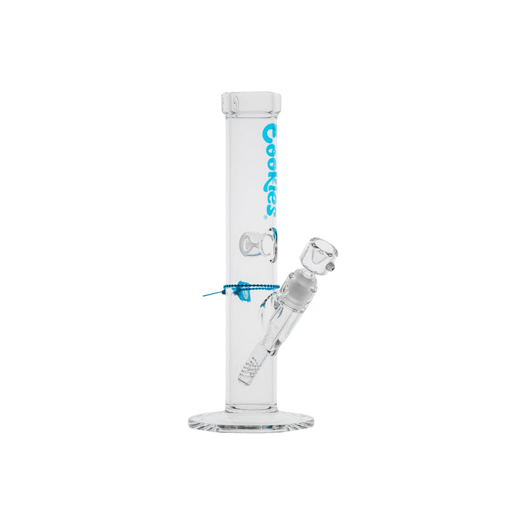 Cookies SF Original Straight — Blue colorway straight tube water pipe, hero shot