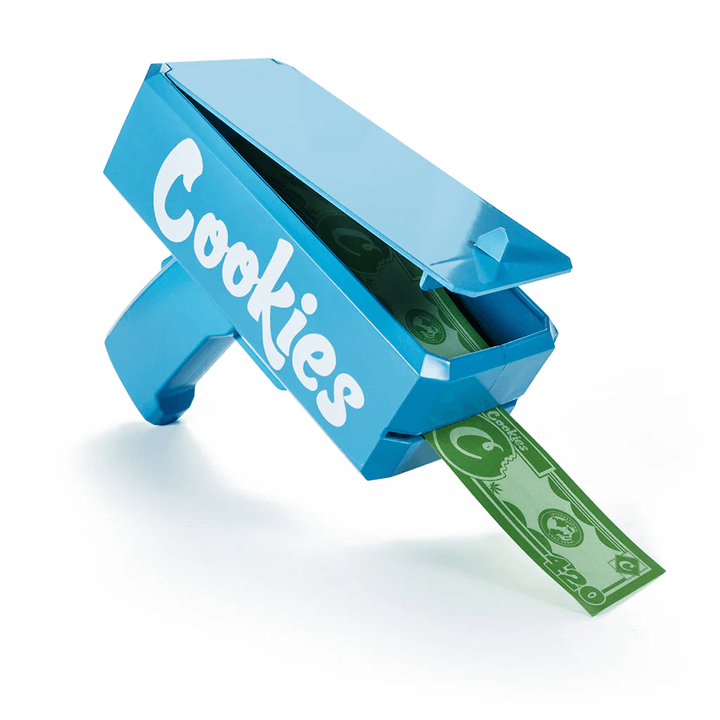 Cookies SF Rain Maker Money Dispenser — money shooting gun novelty, detail view