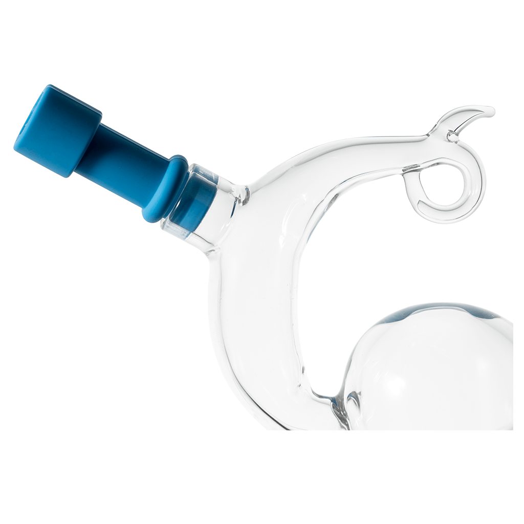 Cookies SF Sili-Boro Bubbler — silicone and glass hybrid bubbler, alternate angle