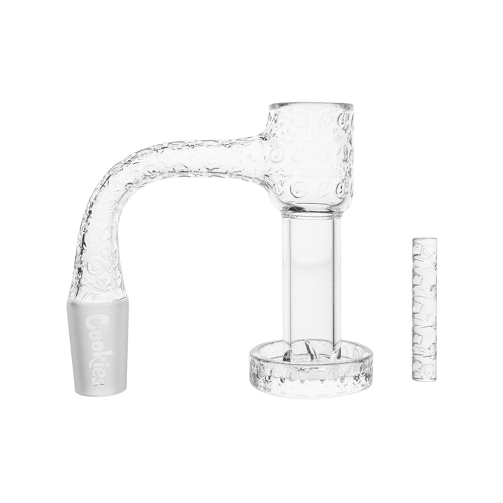 Cookies SF Slurper — quartz terp slurper banger with 14mm male 90deg joint, hero shot