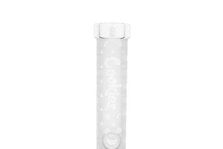 Cookies SF V Beaker — Clear colorway beaker water pipe, front view